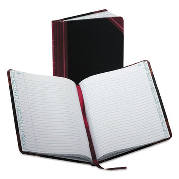 Boorum & Pease® Account Record Book, Record-style Rule, Black-maroon-gold Cover, 9.25 X 7.31 Sheets, 150 Sheets-book freeshipping - TVN Wholesale